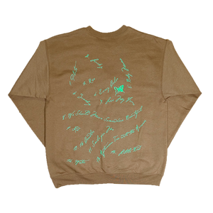 LUNA MOTH CREWNECK (BROWN)