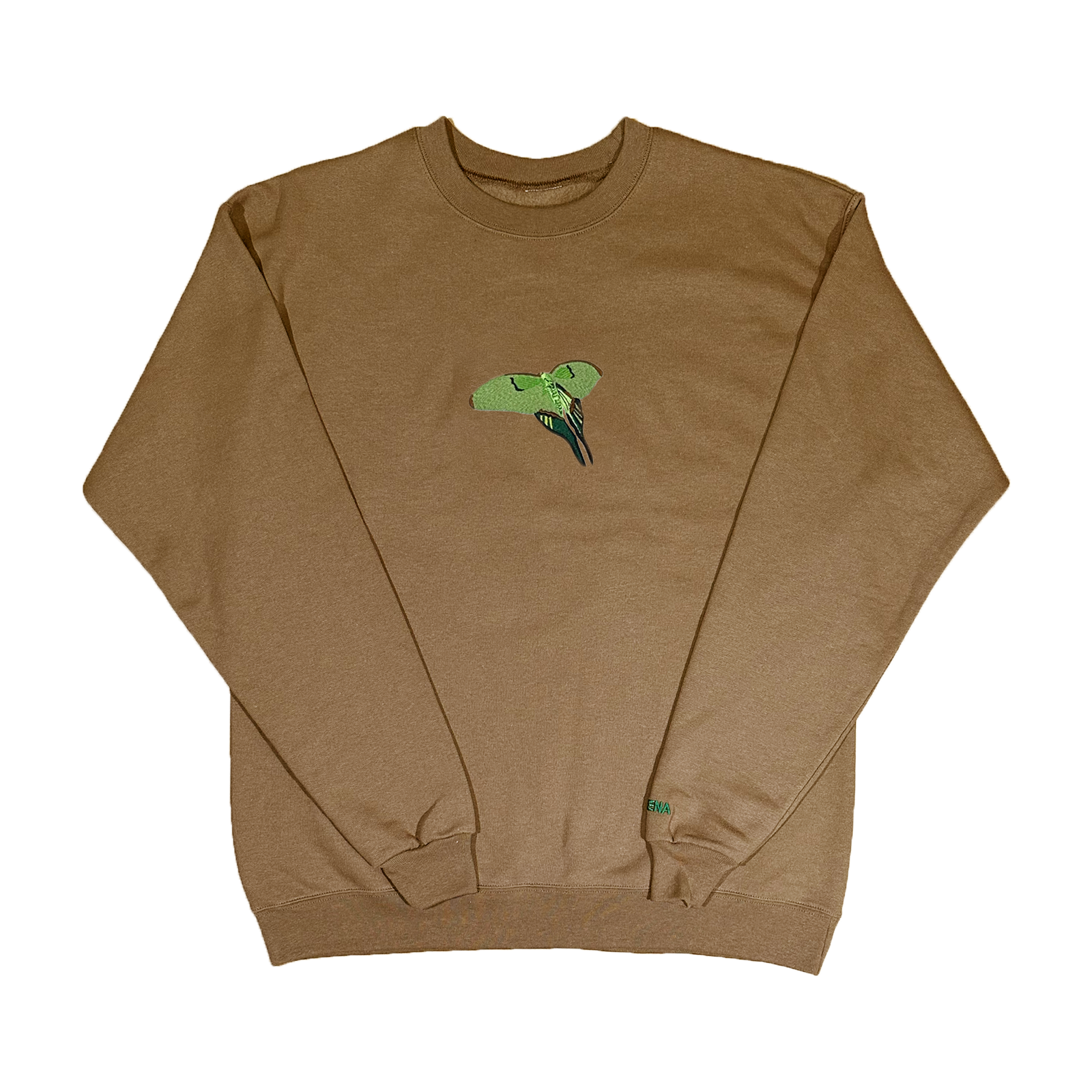 LUNA MOTH CREWNECK (BROWN)