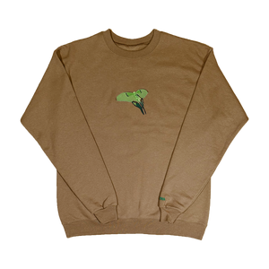 LUNA MOTH CREWNECK (BROWN)