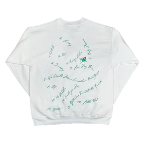 LUNA MOTH CREWNECK (WHITE)